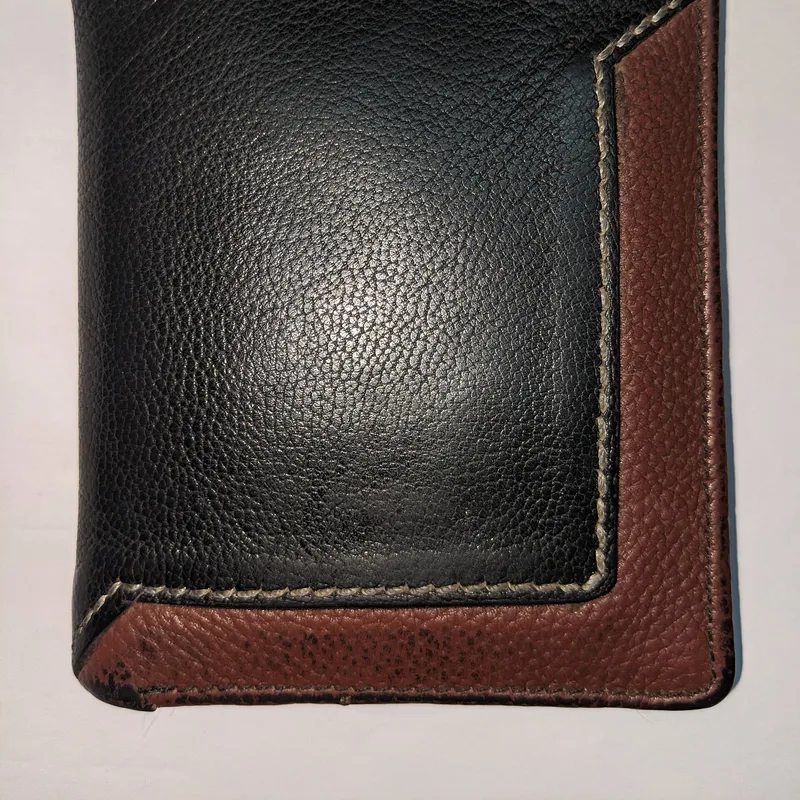 Bifold Leather Wallet — Black